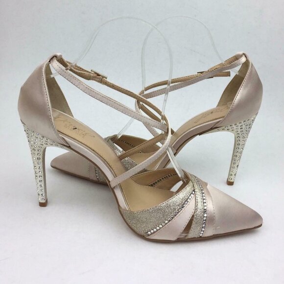 Badgley Mischka Diamond Pointed Toe pump 7.5 - Picture 4 of 9